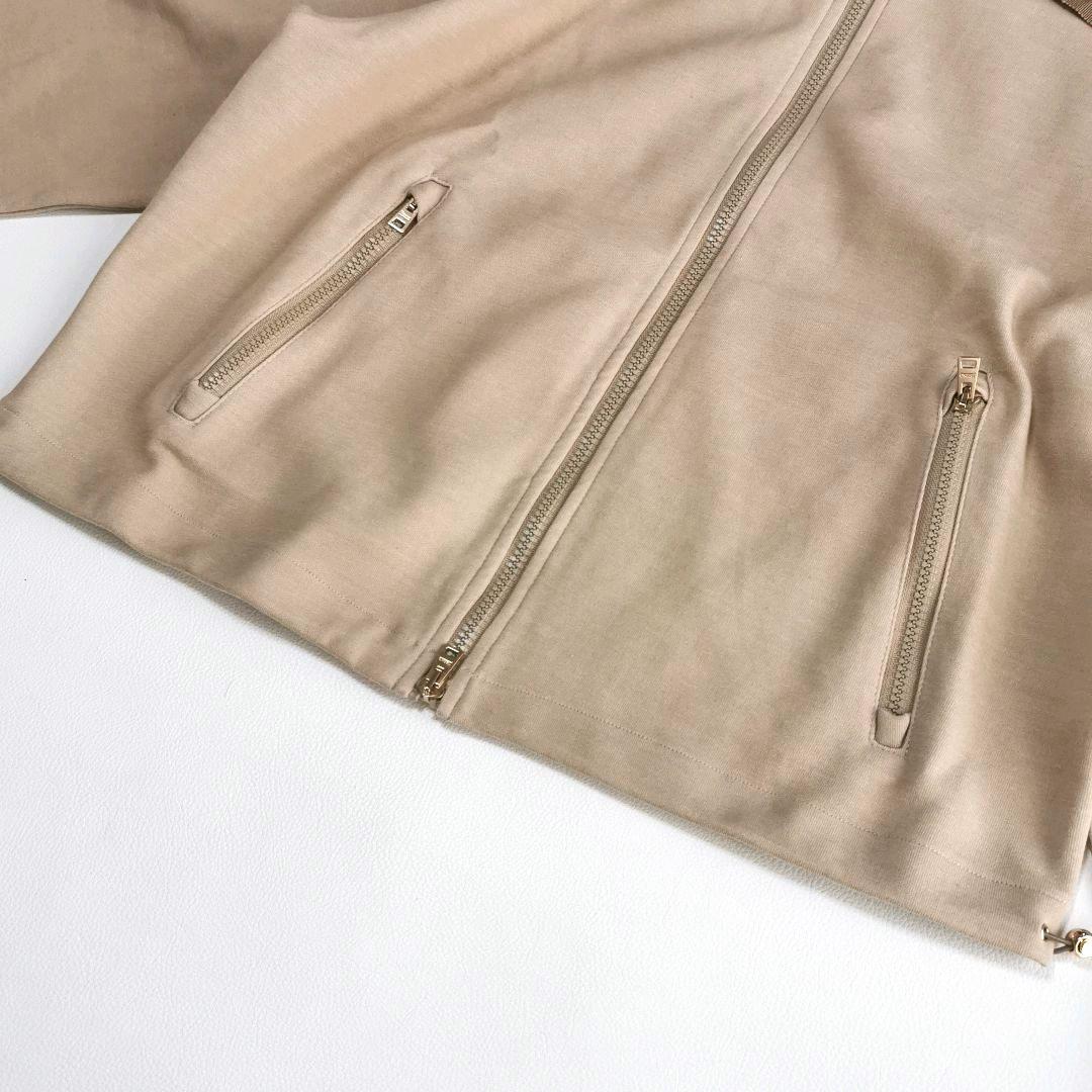 【美品✨】ヘルノ モノグラム フーデッドカーディガン キャメル 42