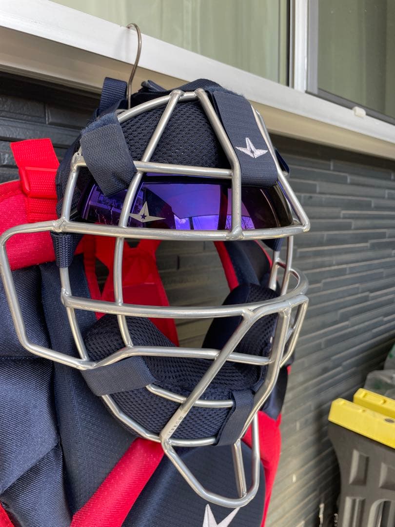 【美品】キャッチャー防具3点セット　オールスター