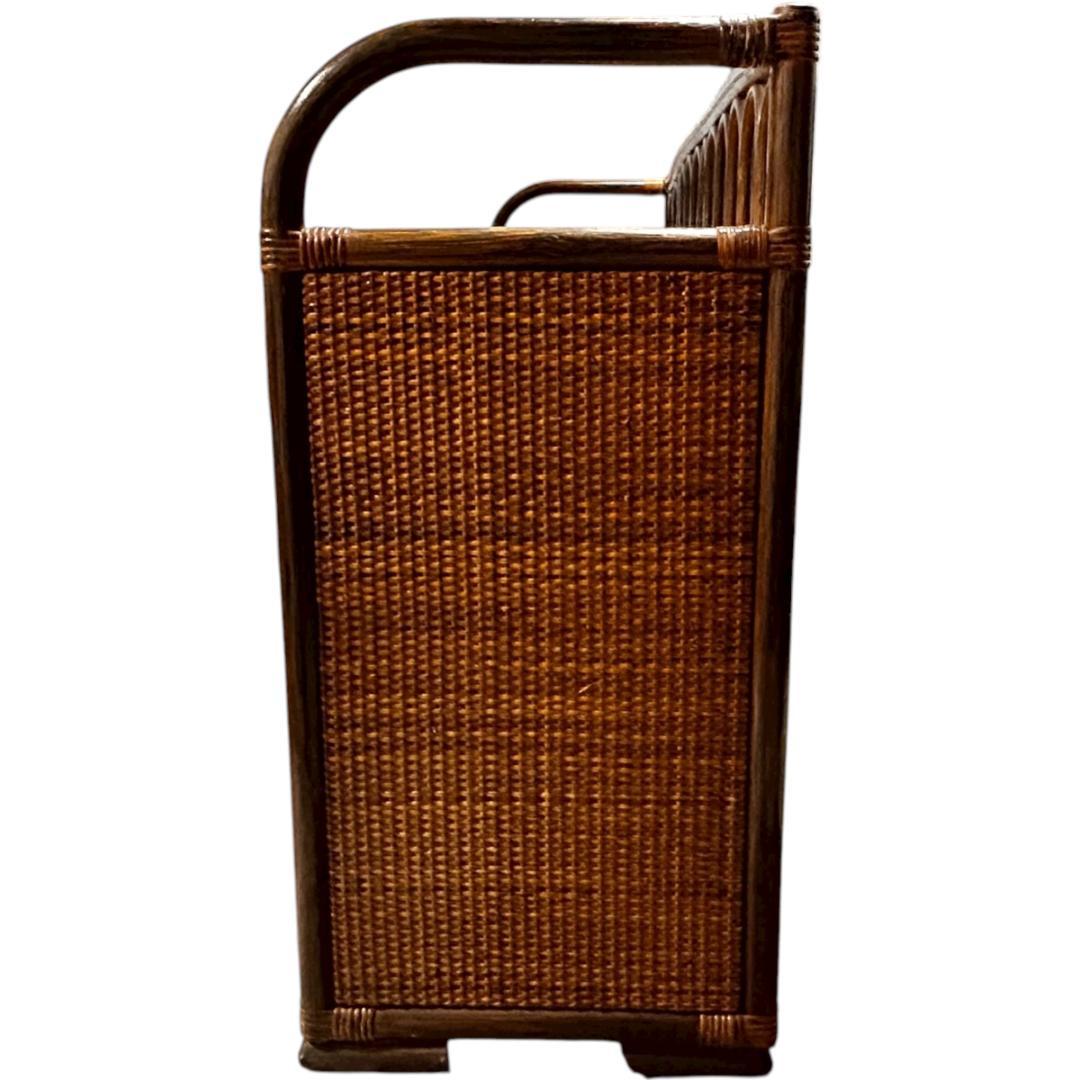 【希少】籐 ラタン チェスト 4段 引き出し10個 アジアン家具 収納タンス