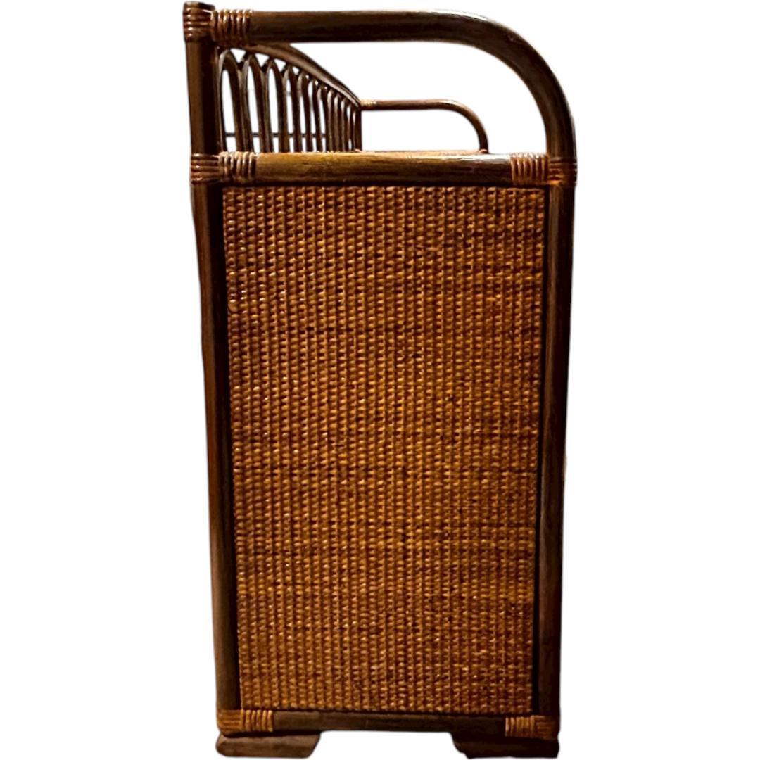 【希少】籐 ラタン チェスト 4段 引き出し10個 アジアン家具 収納タンス