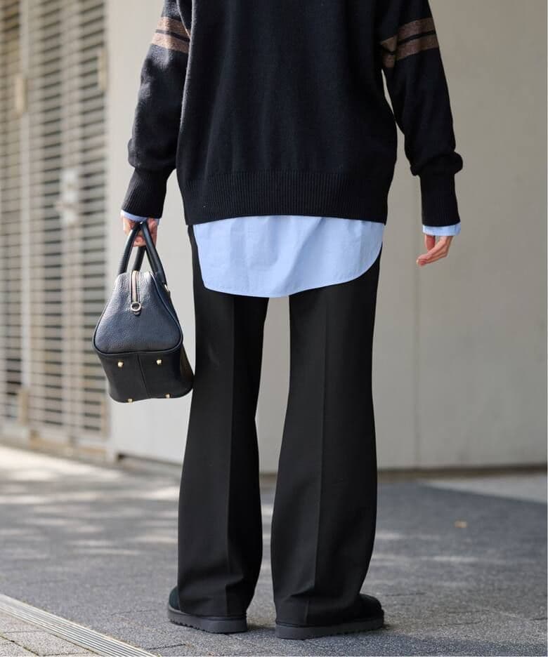 【未開封】FRAMeWORK 裏起毛フレアーパンツ ブラック 36サイズ