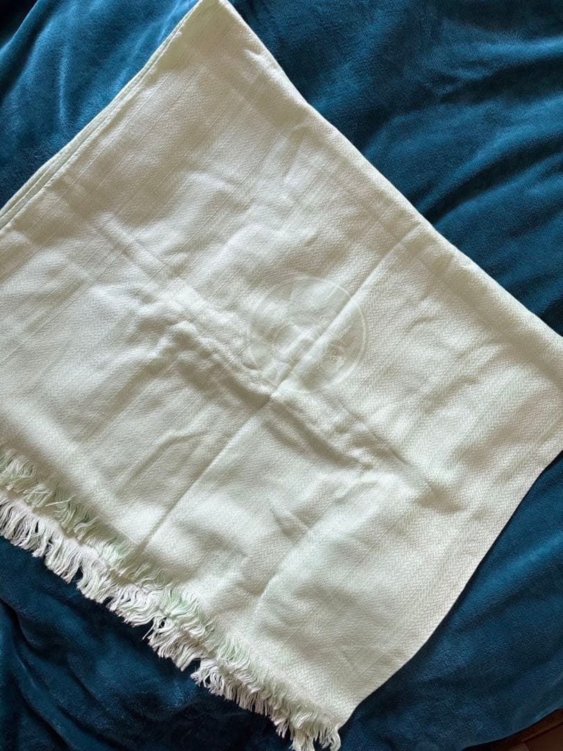 エルメス　カシミヤシルク 大型ストール ミントグリーン