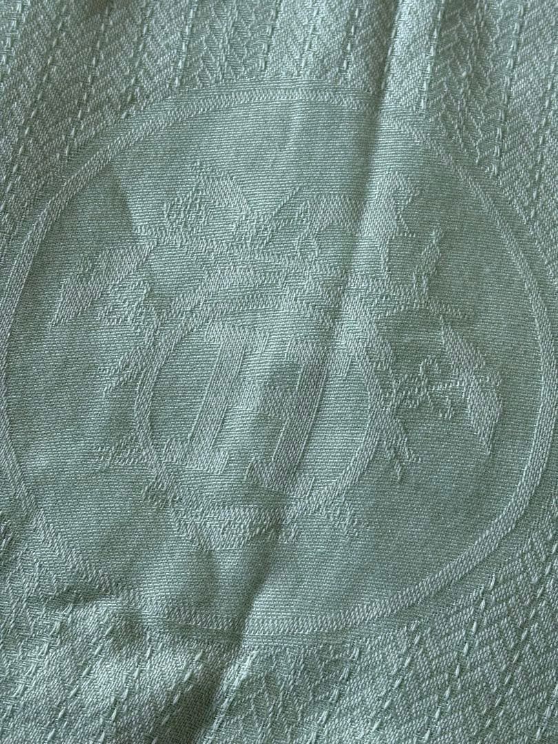 エルメス　カシミヤシルク 大型ストール ミントグリーン