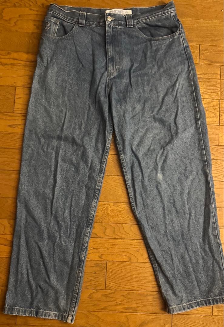 polar skateboard BIGBOY デニムパンツ Lサイズ ブルー