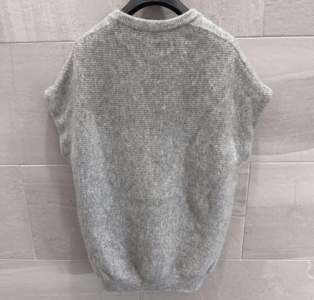 ドゥロワー ノースリーブニットベスト アルパカ混 グレー フリーサイズ