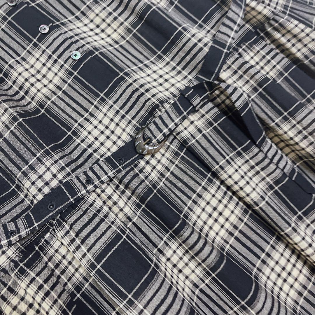 美品◆リゼッタ　チェック　長袖　ロングワンピース