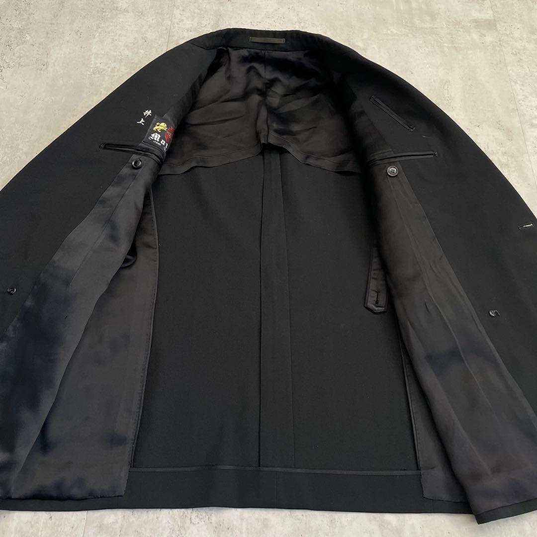 ダブルブレスト　スーツセットアップ　ブラック　黒　高級感　モード　成人式