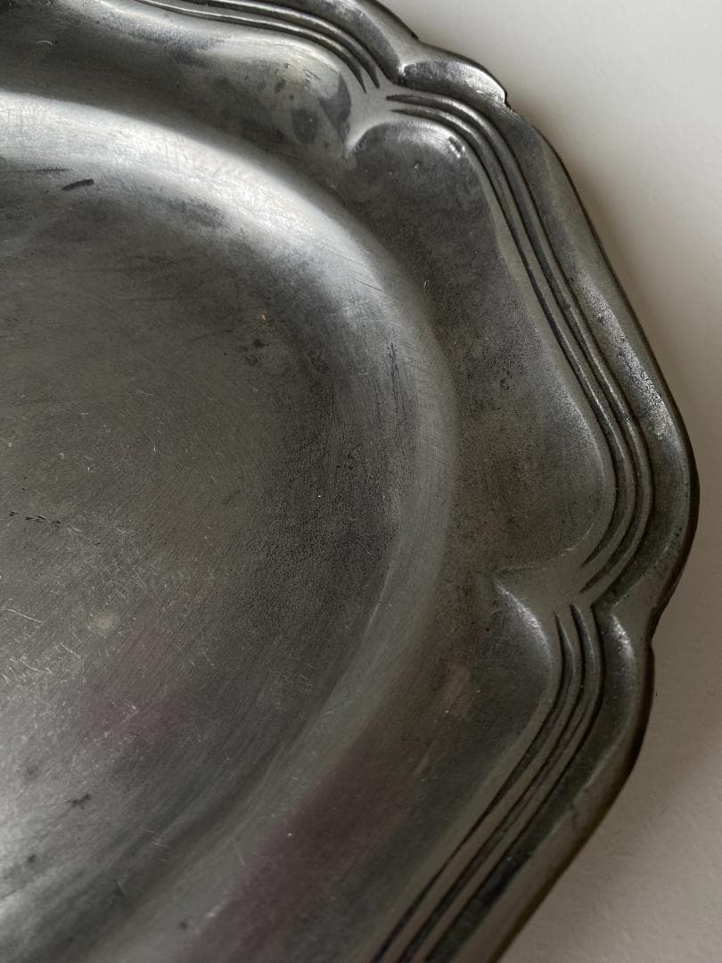 【専用】 アンティーク エタン ピューター 花リム & 黄釉 ラヴィエ 2枚