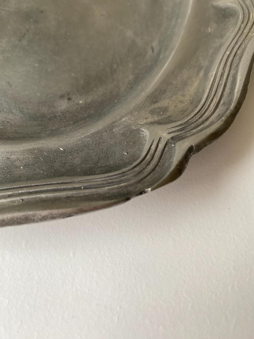 【専用】 アンティーク エタン ピューター 花リム & 黄釉 ラヴィエ 2枚