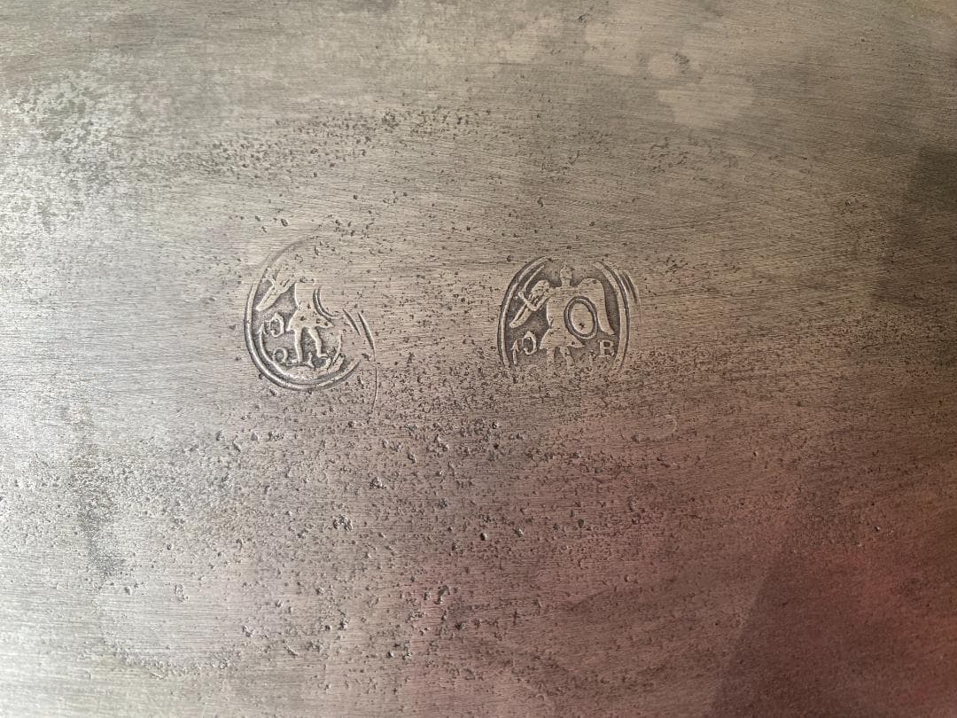 【専用】 アンティーク エタン ピューター 花リム & 黄釉 ラヴィエ 2枚