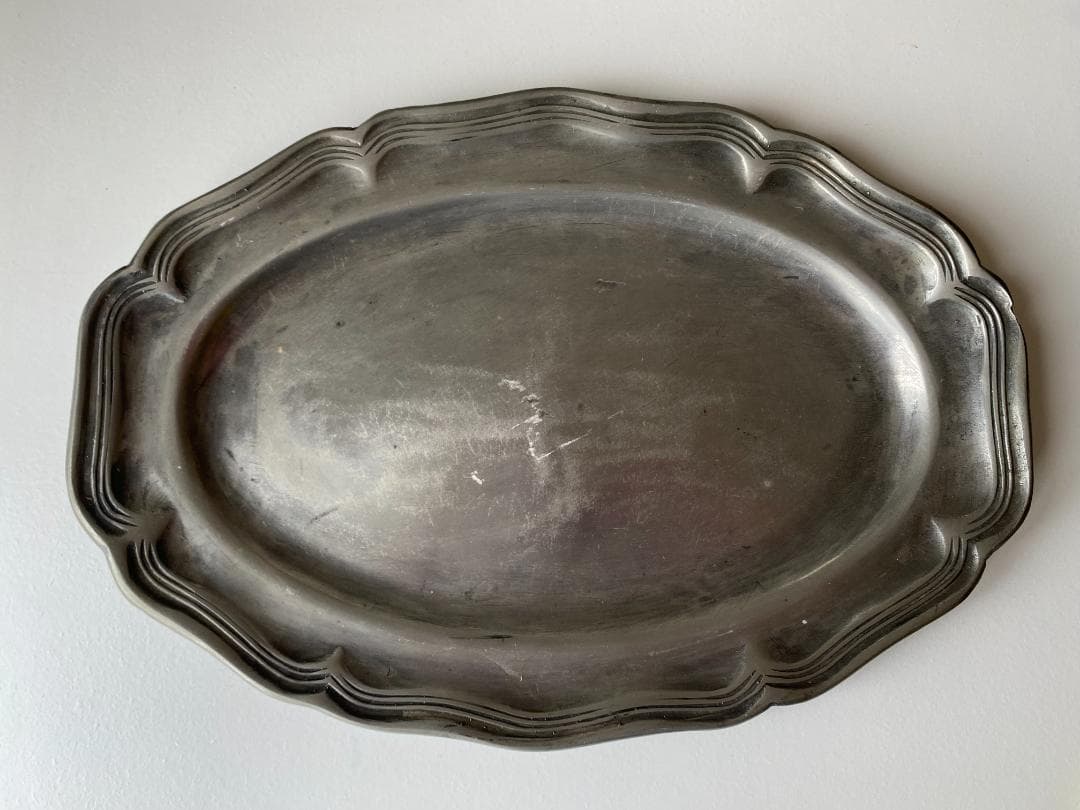 【専用】 アンティーク エタン ピューター 花リム & 黄釉 ラヴィエ 2枚