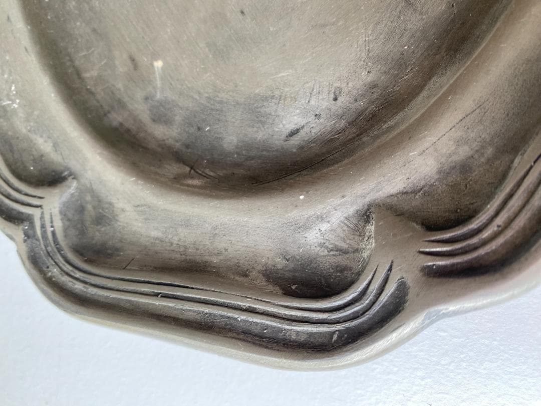 【専用】 アンティーク エタン ピューター 花リム & 黄釉 ラヴィエ 2枚