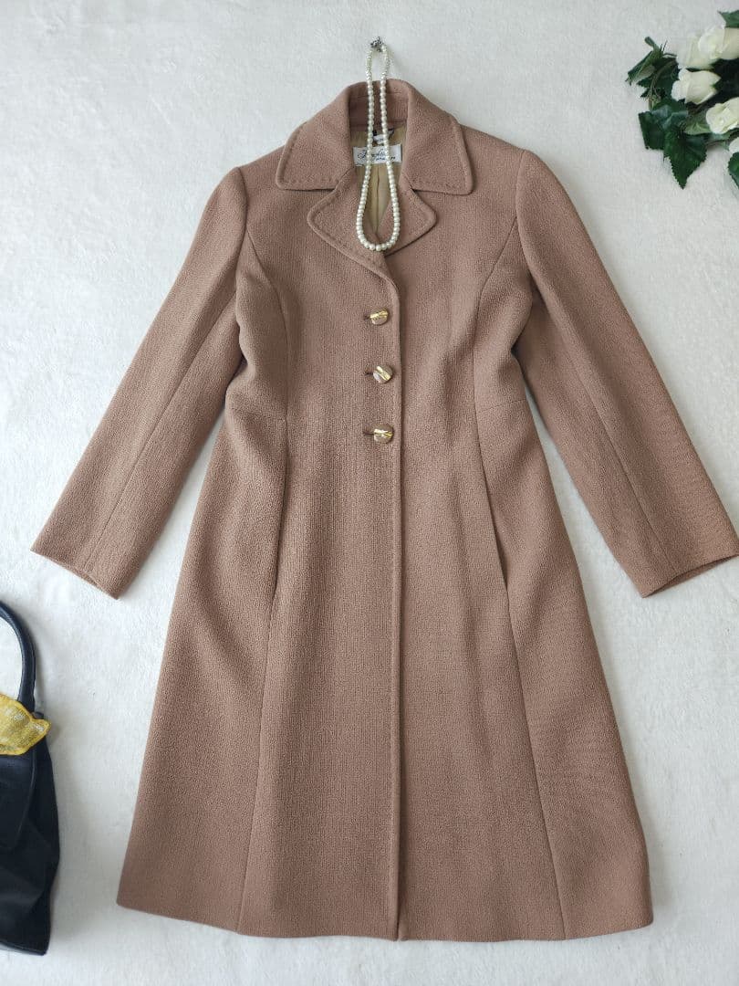 MaxMara Pianoforte *若干訳有り 美品チェスターコートベージュ