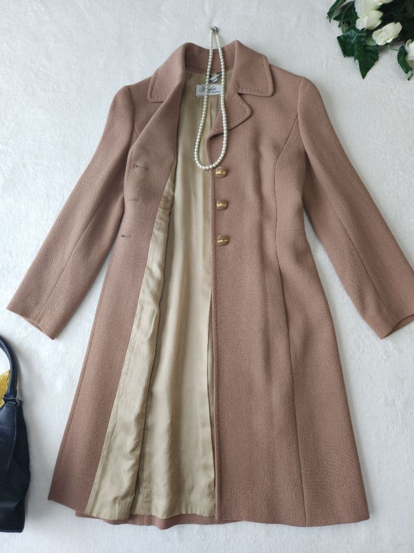 MaxMara Pianoforte *若干訳有り 美品チェスターコートベージュ