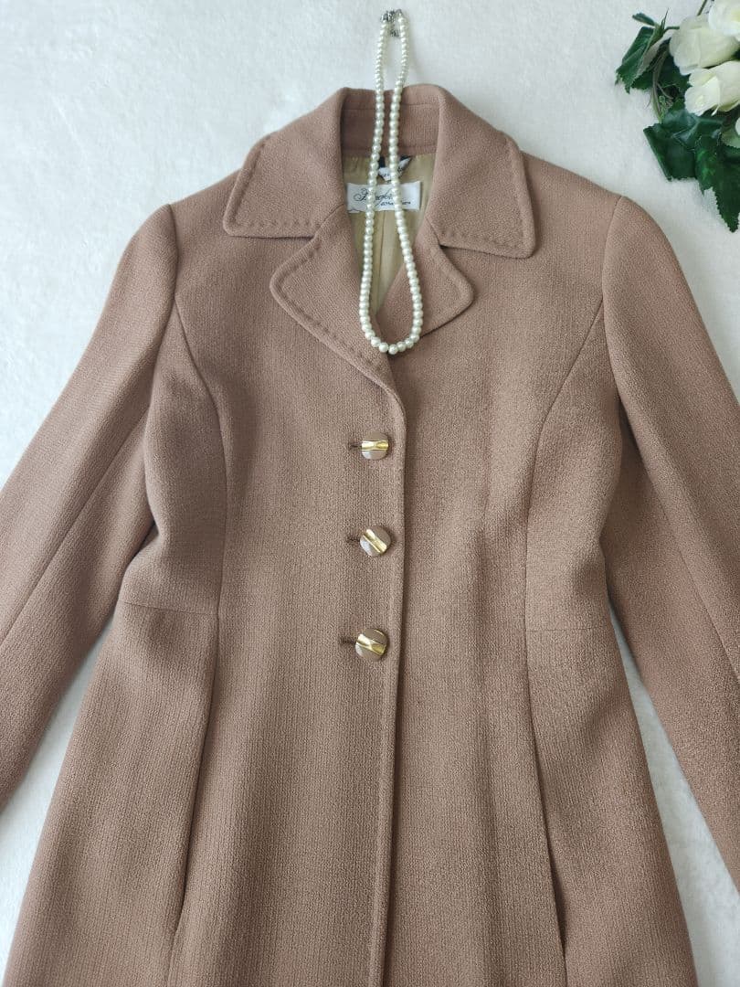 MaxMara Pianoforte *若干訳有り 美品チェスターコートベージュ