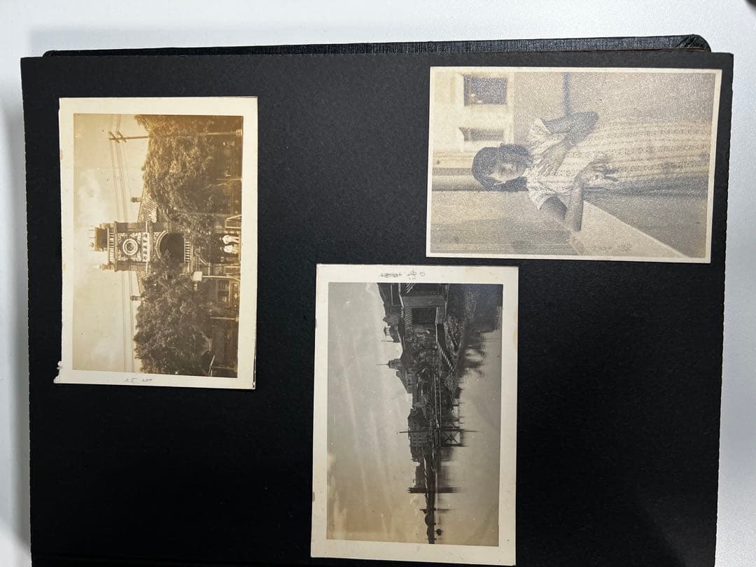 戦前【海軍古写真帖】生写真約100枚、広東、黄浦、厦門