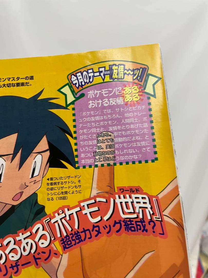 アニメディア　リザードン　サトシ　記事　切抜き　ポケモン　アニメ