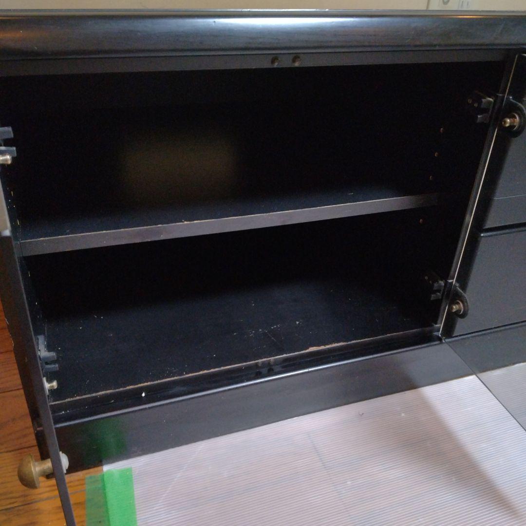 maruni マルニ　黒 木製 テレビボード 約幅150cm