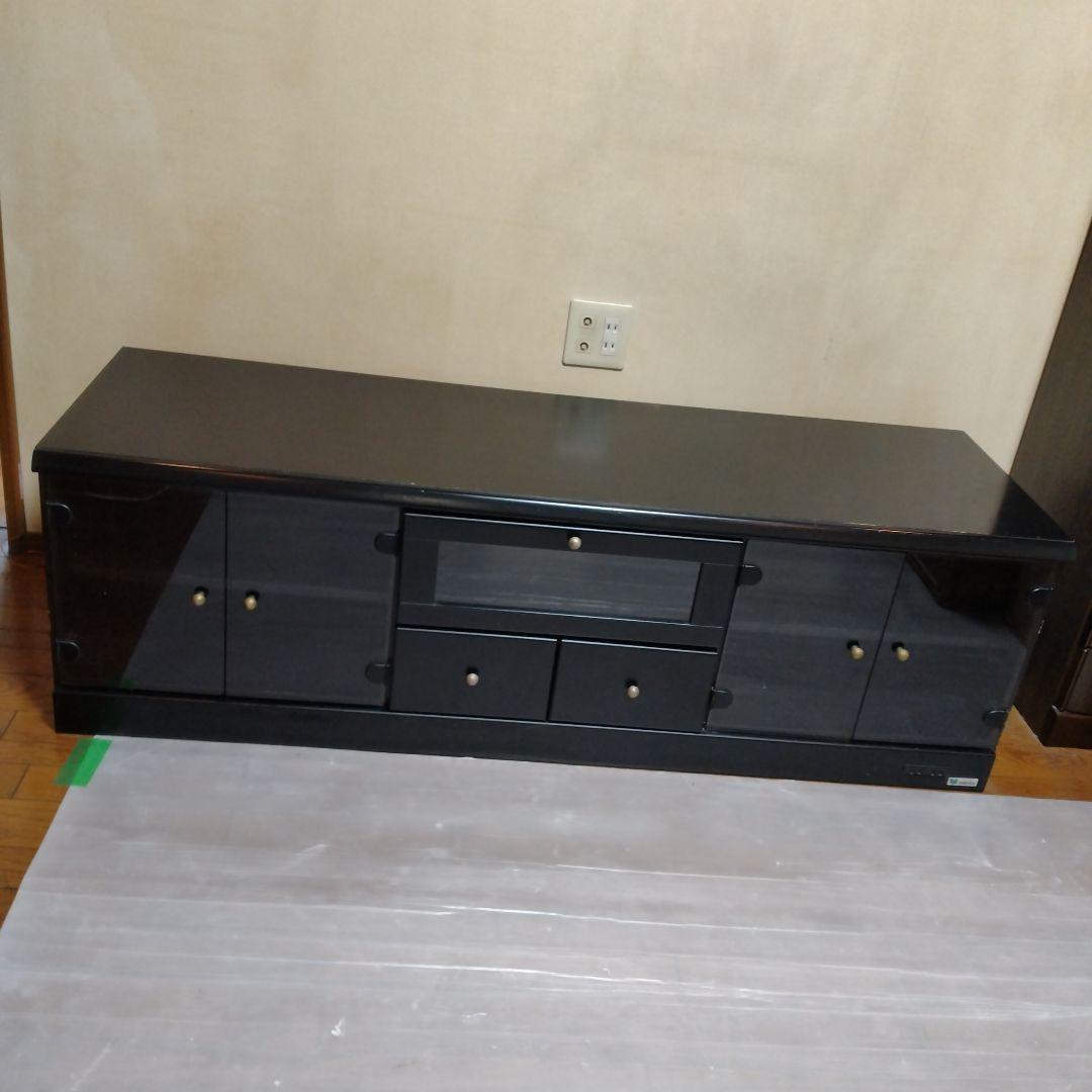 maruni マルニ　黒 木製 テレビボード 約幅150cm