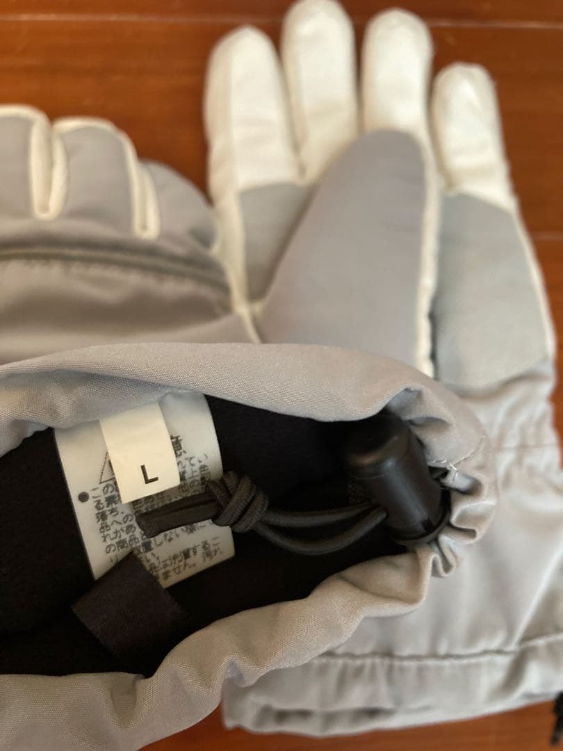 PHENIX（エレッセの手袋おまけ）　男性用Lサイズ　白×ダークグレー