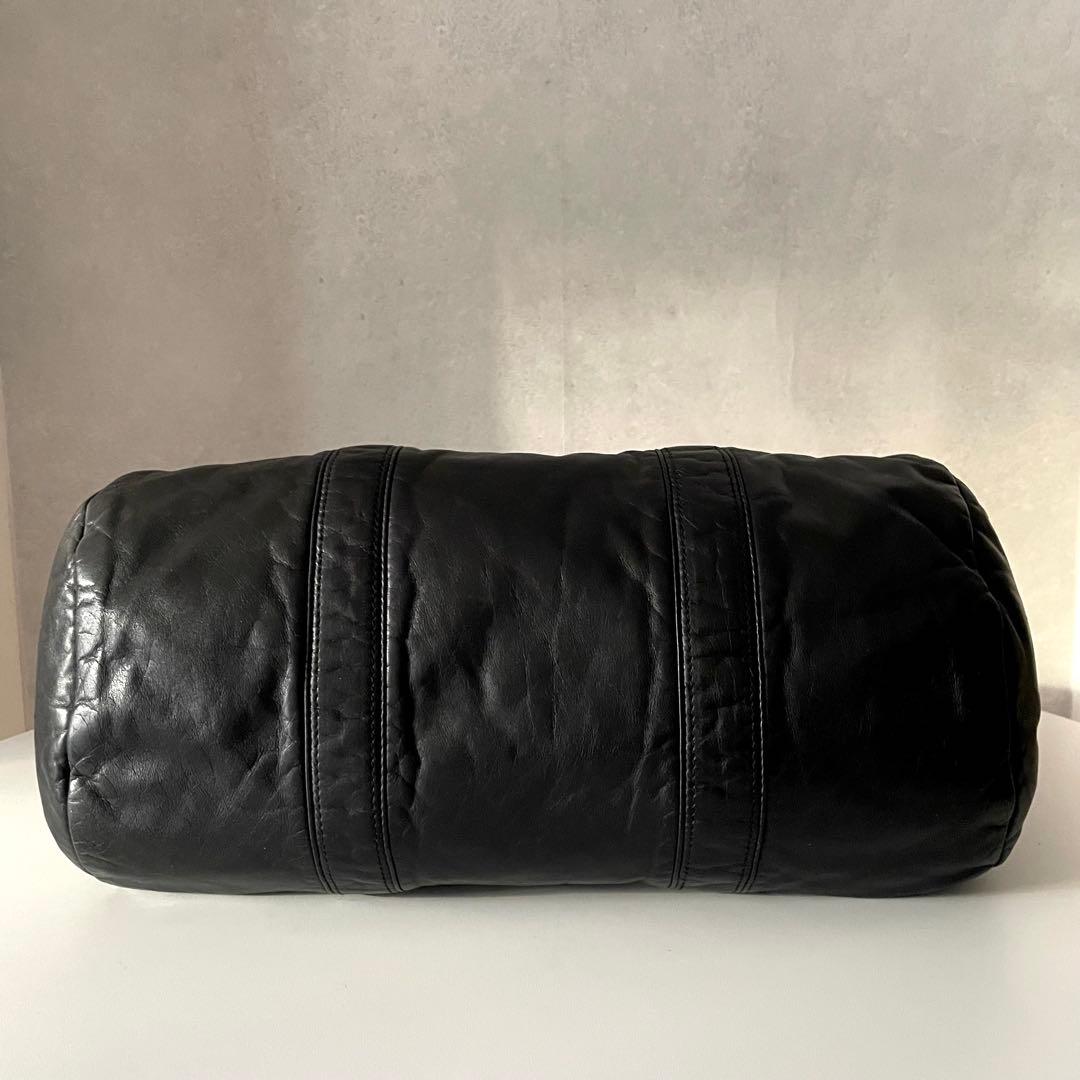 希少 PORTER TANKER 伊勢丹限定 レザー ダッフルバッグ Black