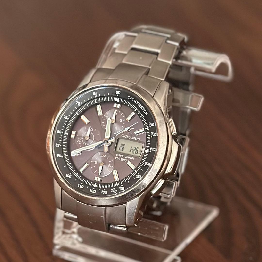 B*n様 CASIO OCEANUS 電波ソーラー 500TDJ チタン