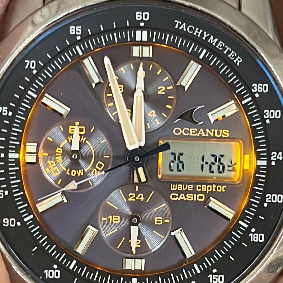 B*n様 CASIO OCEANUS 電波ソーラー 500TDJ チタン
