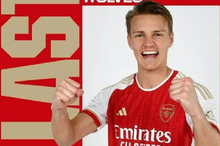 アーセナル　ウーデゴール　オーセンティック ホーム（M）2023-24