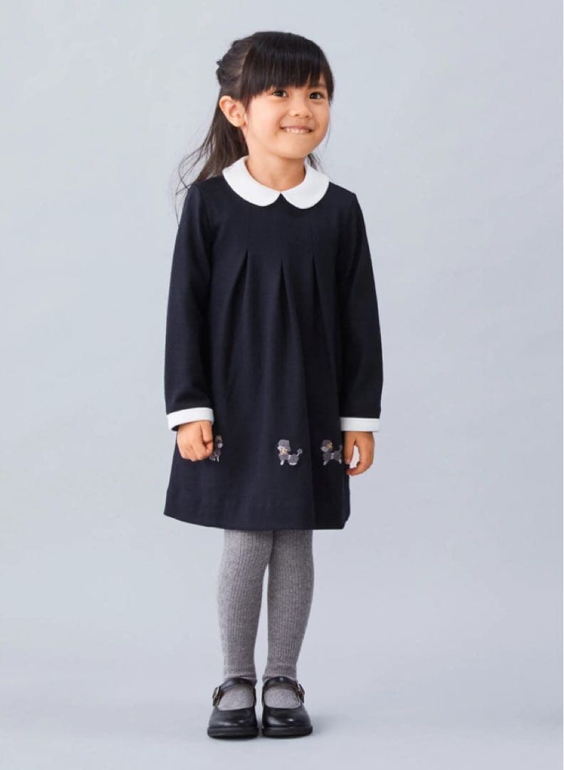【新品】ファミリア　ワンピース　プードル　110 フォーマル　七五三　入学式