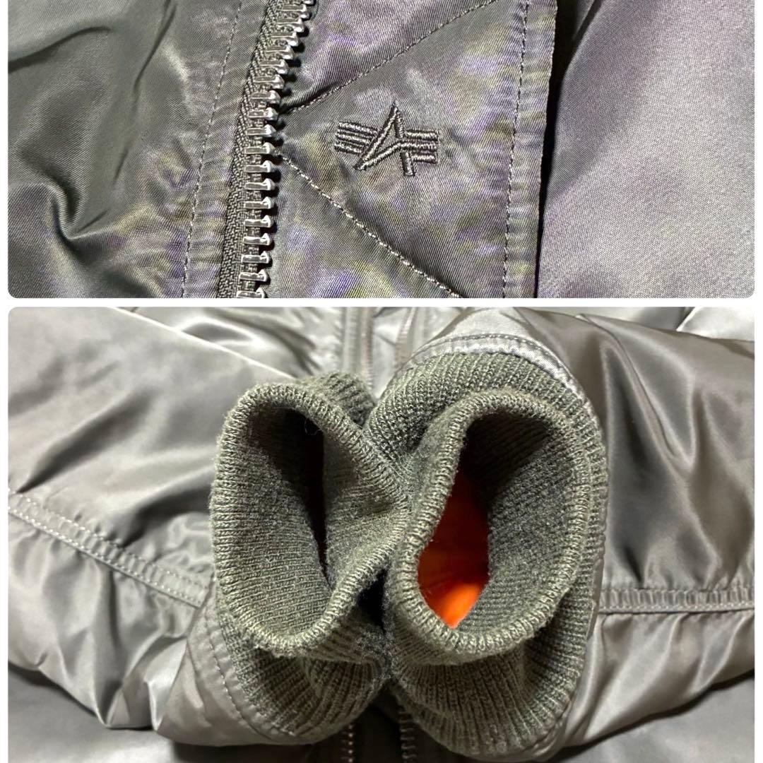 90s ALPHA INDUSTRIES MA-1 フライトジャケット　カーキ