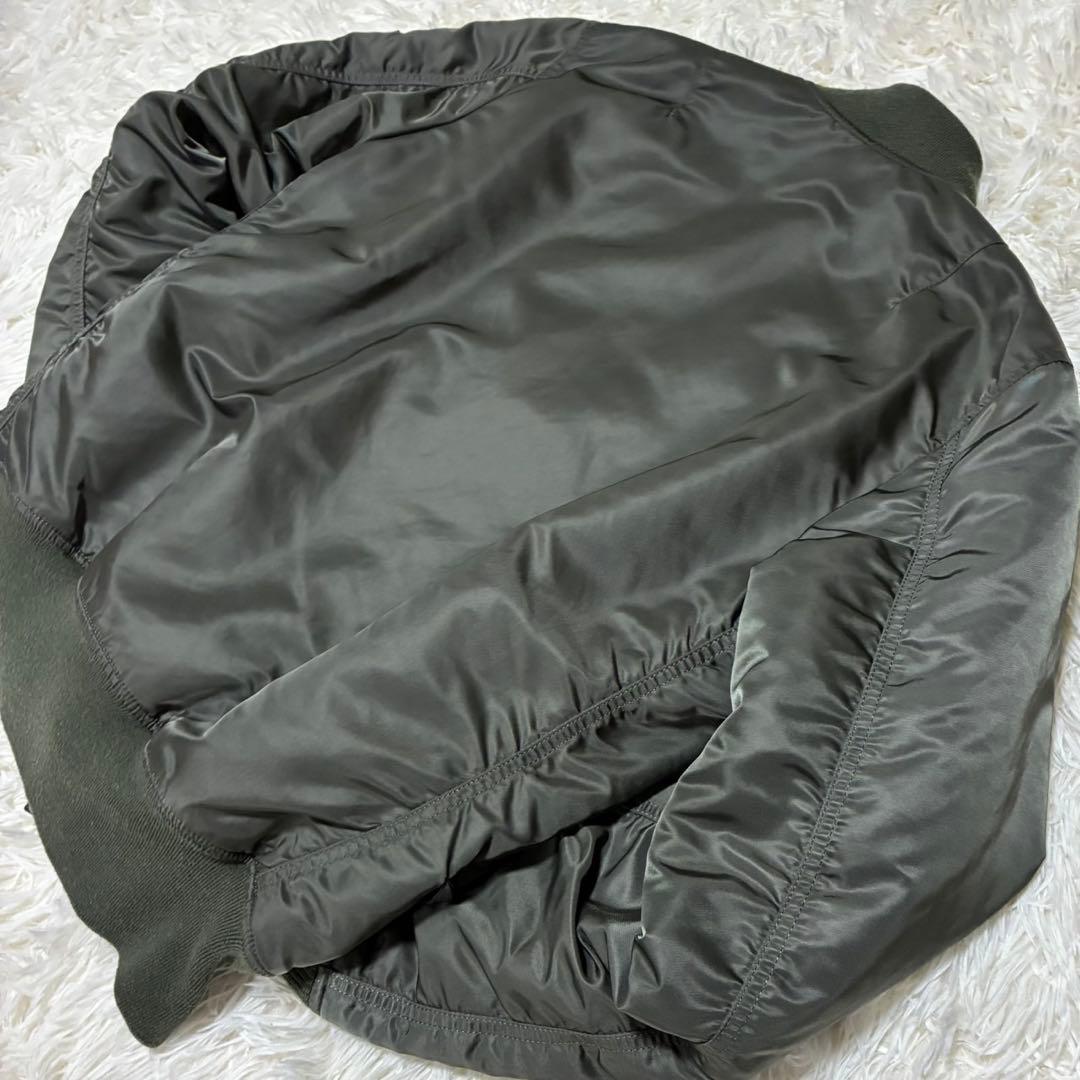 90s ALPHA INDUSTRIES MA-1 フライトジャケット　カーキ