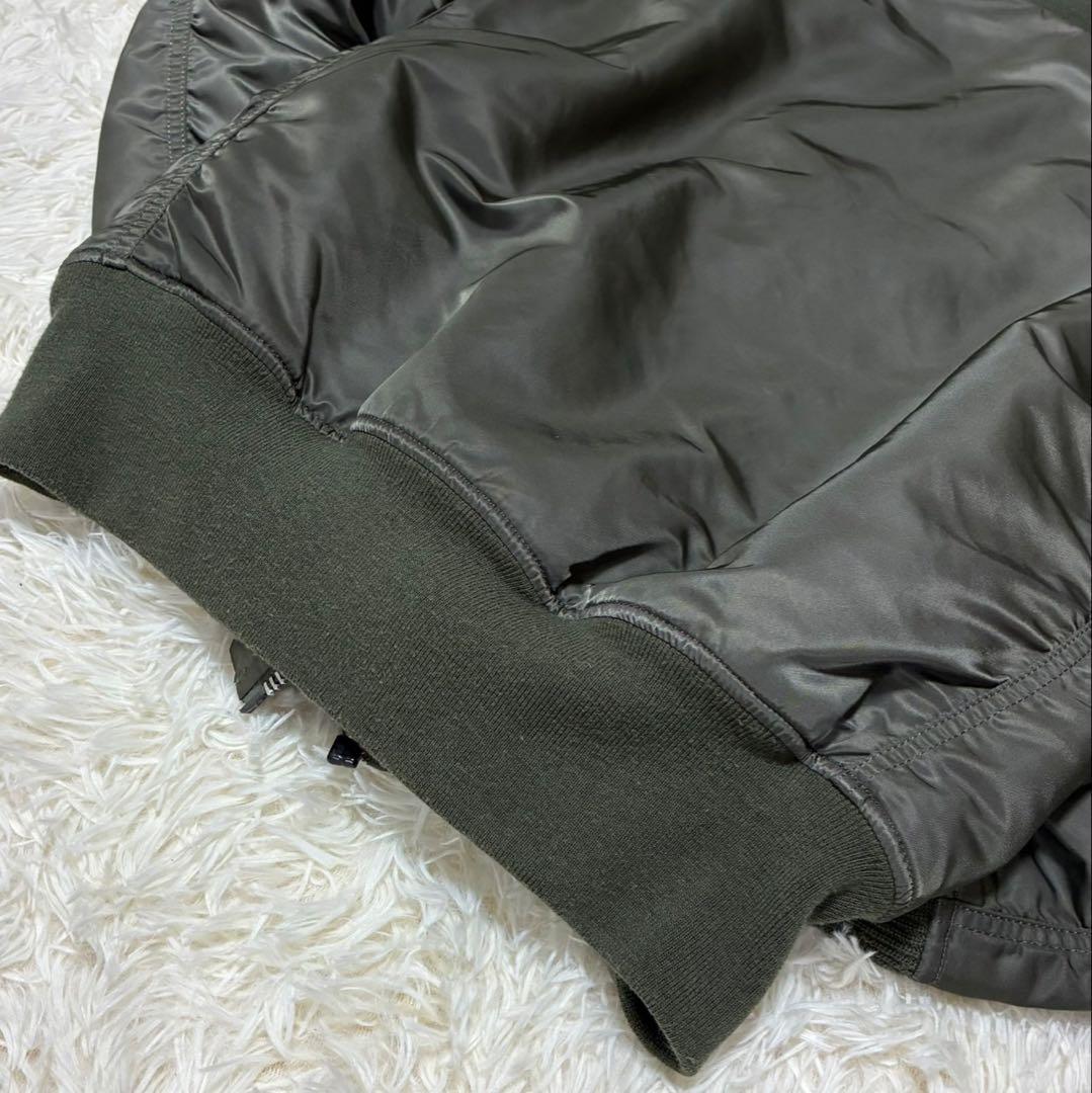 90s ALPHA INDUSTRIES MA-1 フライトジャケット　カーキ