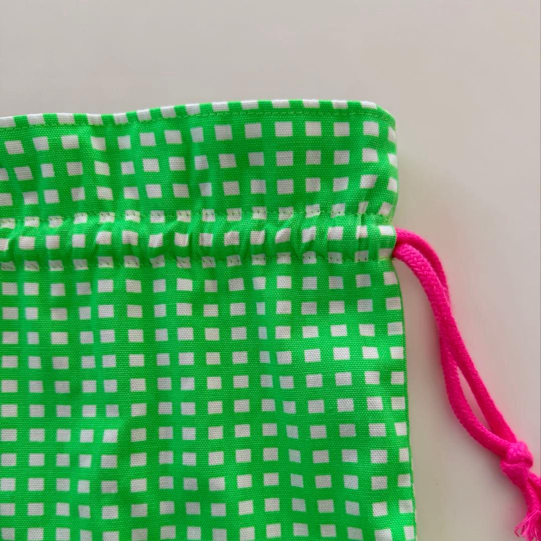 入園入学セット レッスンバッグ お着替え袋 上履き入れ フリル ネオン 女の子