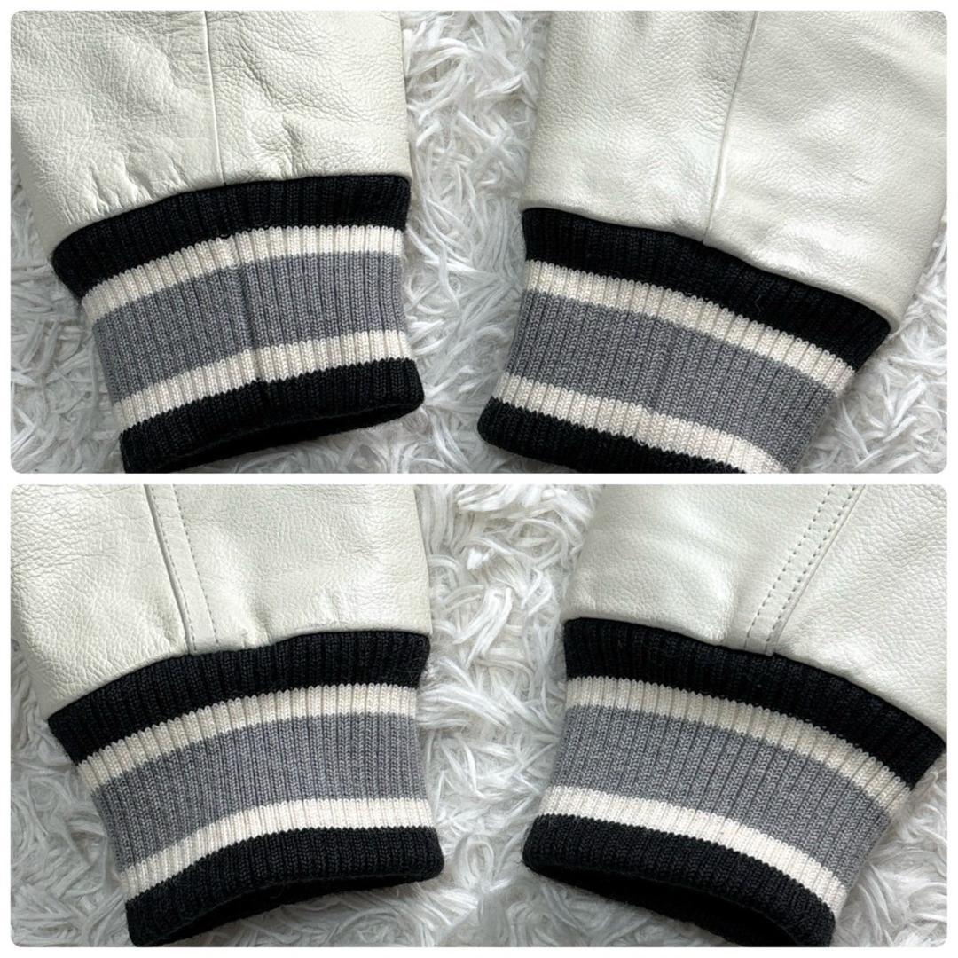 X-girl　スタジャン 黒/白　サイズ2 M相当 ワッペン レザー