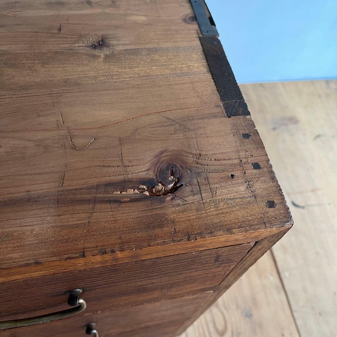 アンティーク 3段 タンス チェスト テレビ台 ローボード 展示台 無垢材