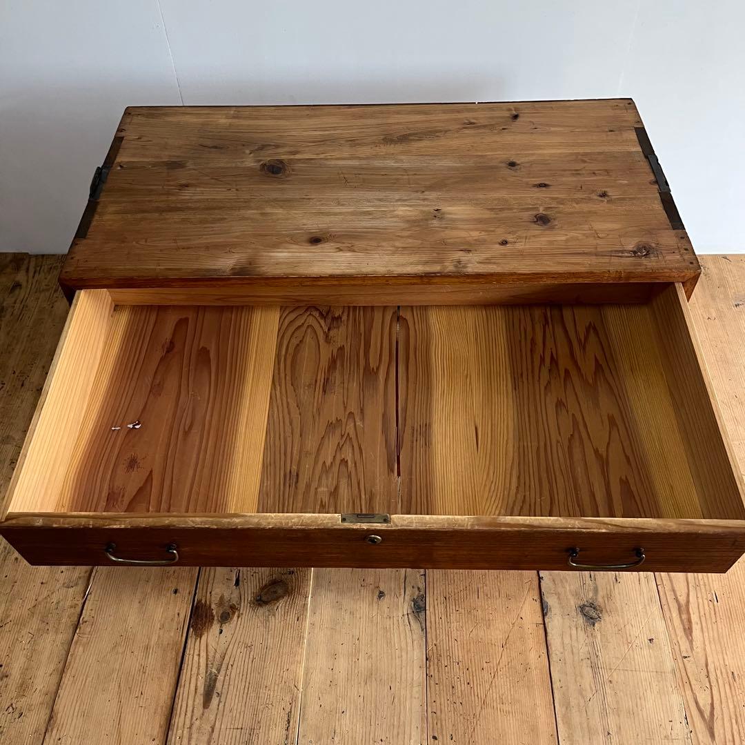 アンティーク 3段 タンス チェスト テレビ台 ローボード 展示台 無垢材