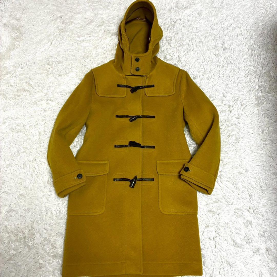 美品 マッキントッシュロンドン　ダッフルコート　ヘリンボーン　マスタード　M相当