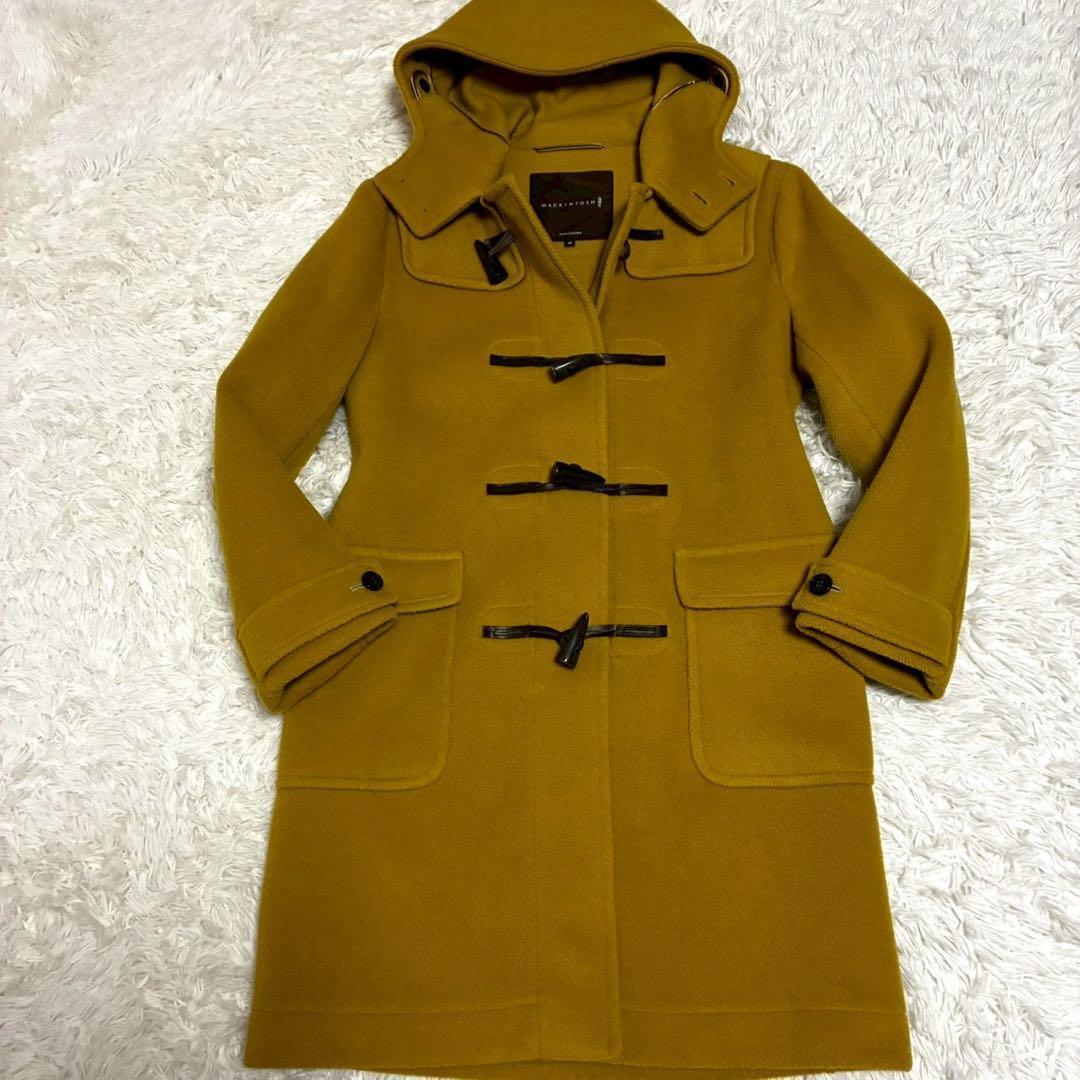 美品 マッキントッシュロンドン　ダッフルコート　ヘリンボーン　マスタード　M相当