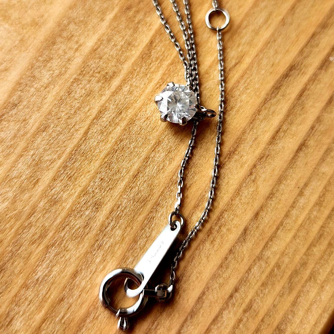 新品 天然ダイヤモンド 0.310ct ネックレス Pt950 Pt850