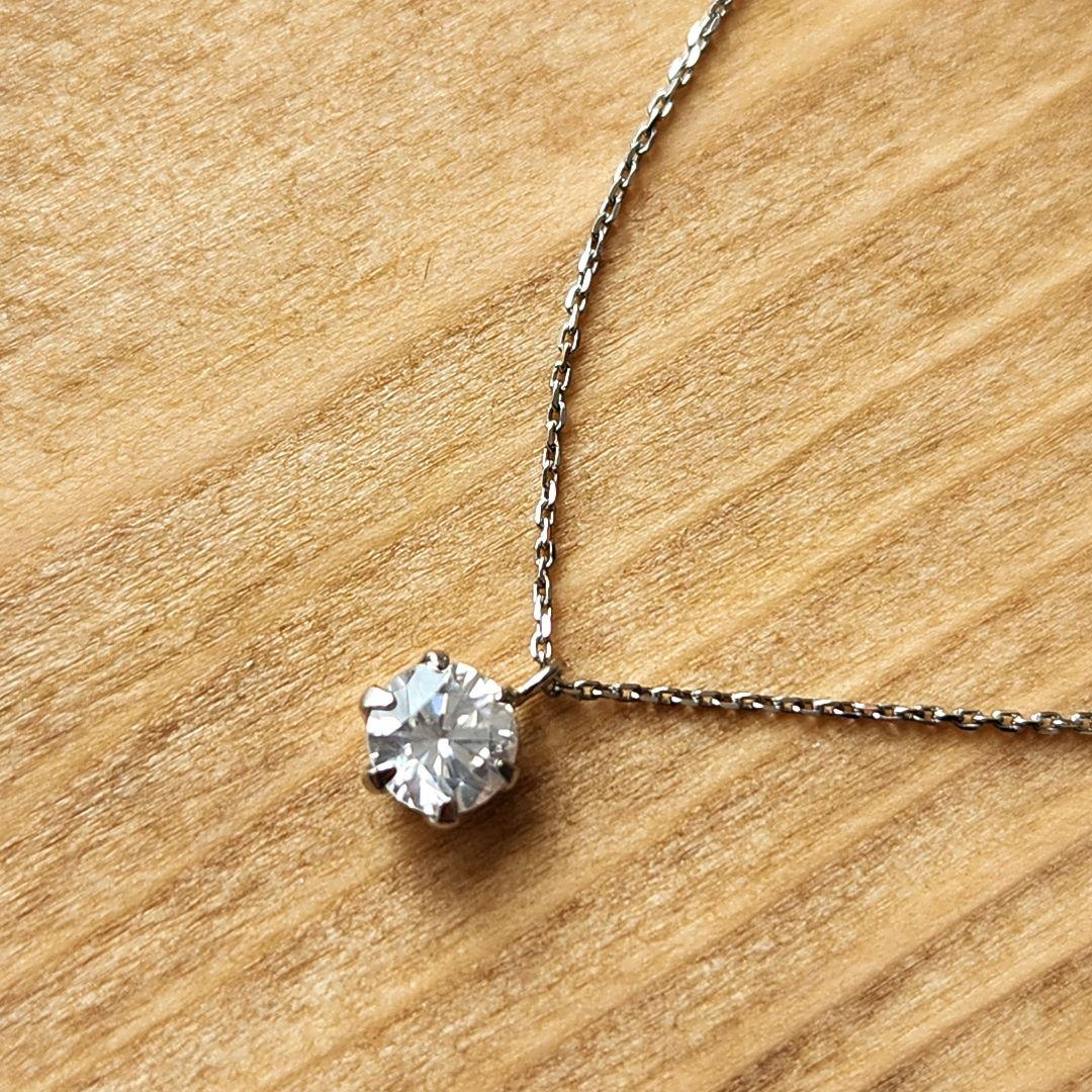 新品 天然ダイヤモンド 0.310ct ネックレス Pt950 Pt850