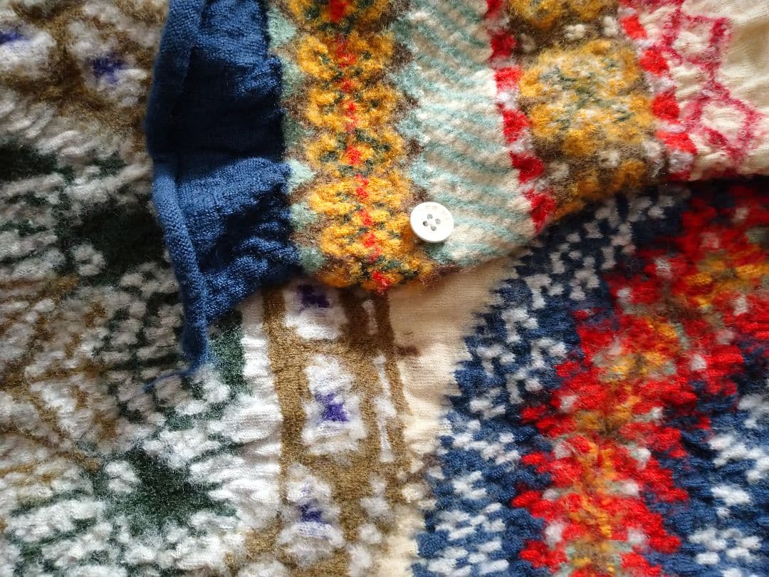 KAPITAL キャピタル 縮絨ウール フェアアイル五輪マフラー