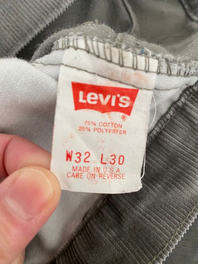 90's リーバイス 519 コーデュロイ グレー