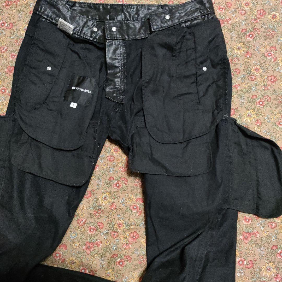 ブラック合成皮革パンツ