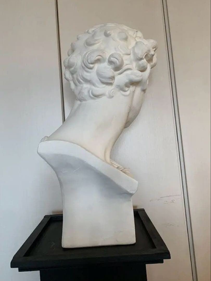 メディチ胸像　石膏像　トルソー　台座あり