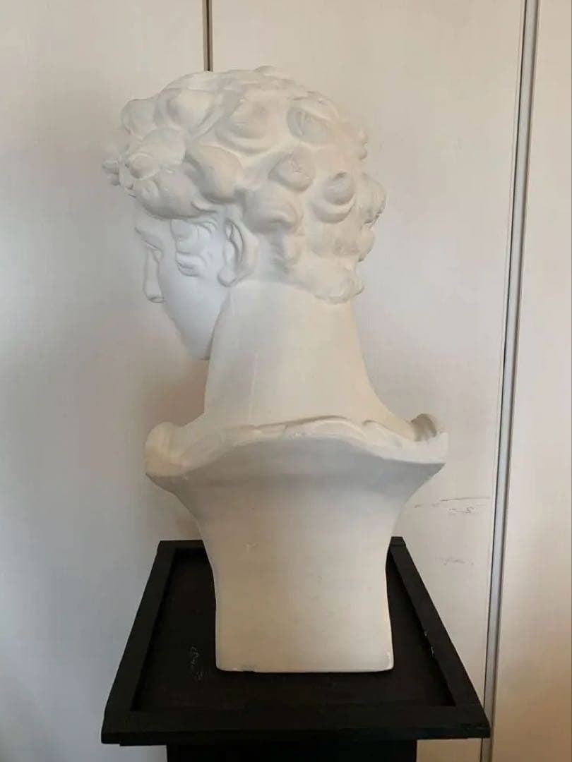 メディチ胸像　石膏像　トルソー　台座あり