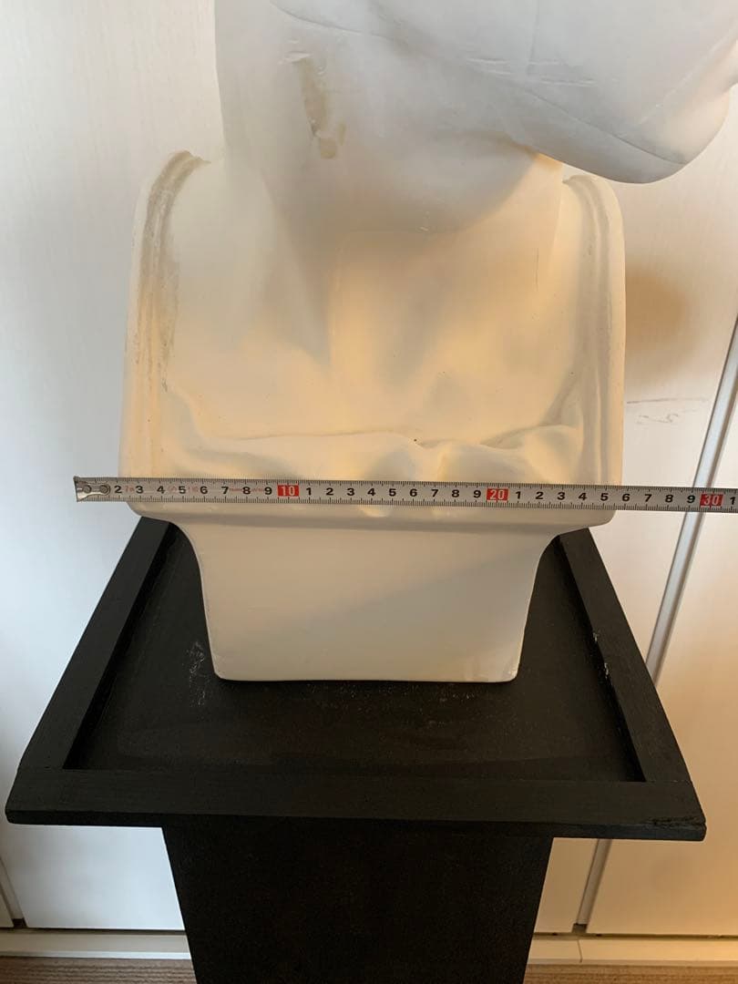 メディチ胸像　石膏像　トルソー　台座あり