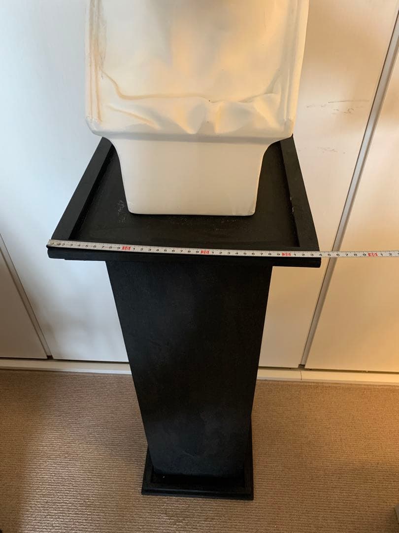 メディチ胸像　石膏像　トルソー　台座あり