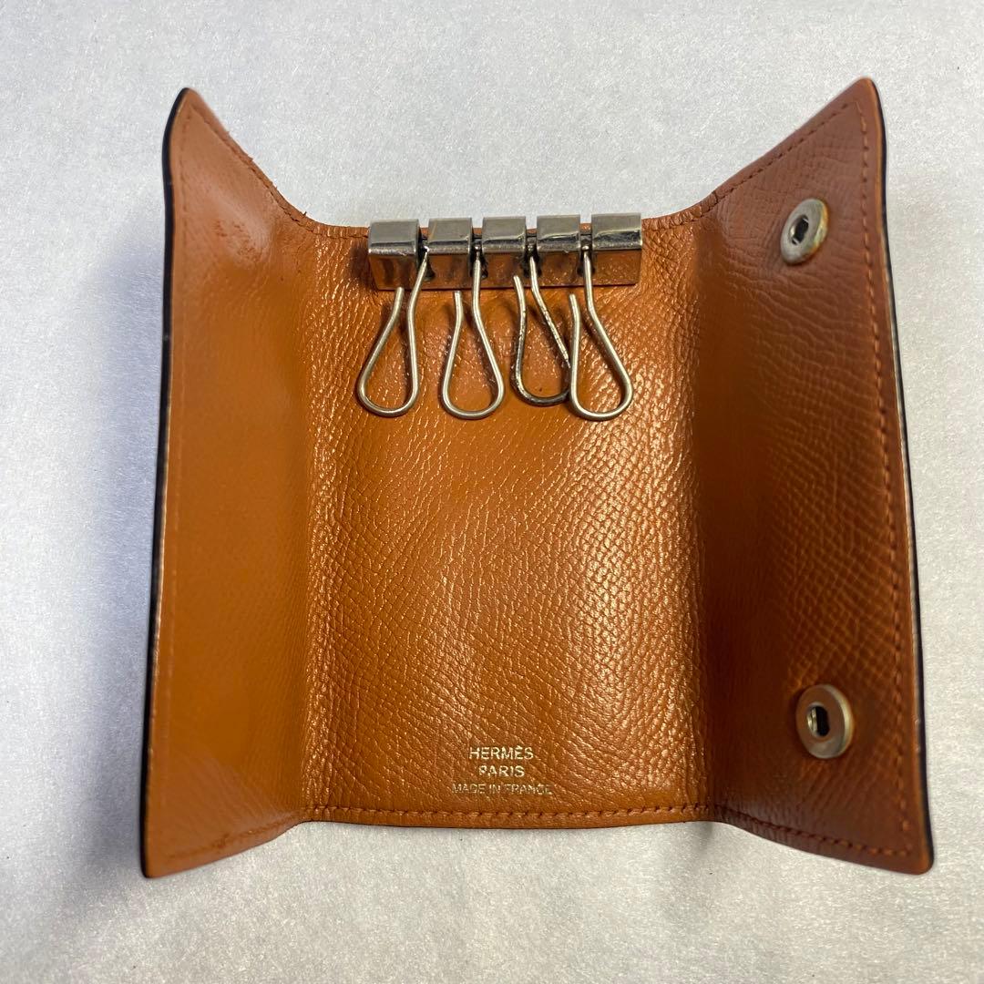 正規品☆エルメス キーケース ４連 ブラウン系 男女兼用