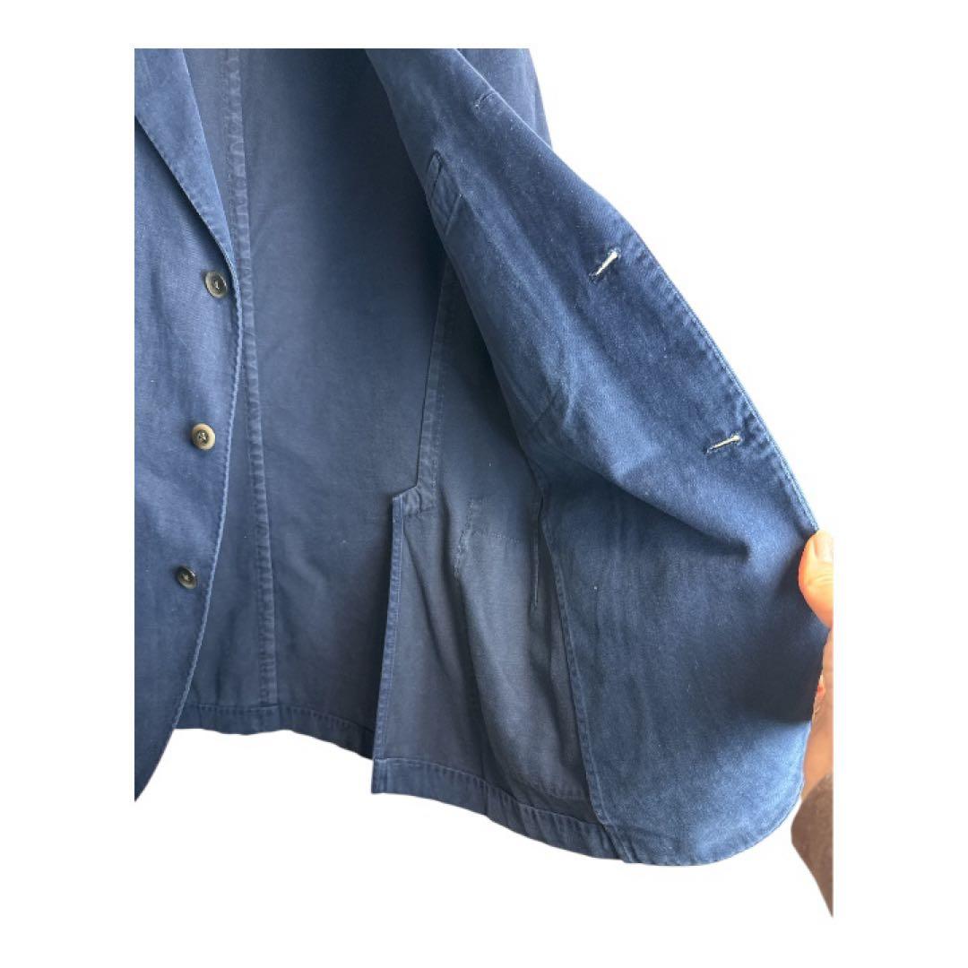 BOGLIOLI ボリオリ コットン テーラードジャケット ネイビー 48 伊製