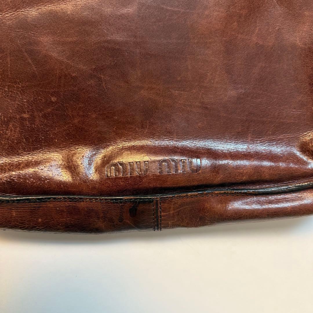 バッグ 1990s MIUMIU leather archive bag